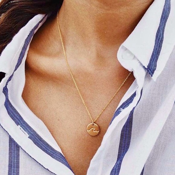 Lulus Jewelry - “Ride the Wave” Hippie Summer Cute Charm Necklace